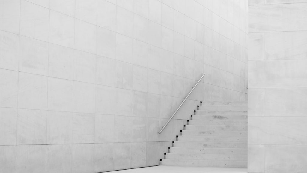 Minimal architectural staircase
